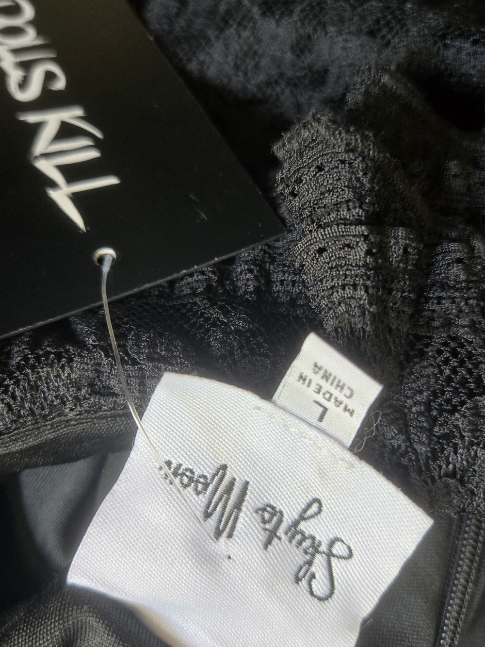 Dolls Kill Black Ruffle Midi Dress - Picture 3 of 3